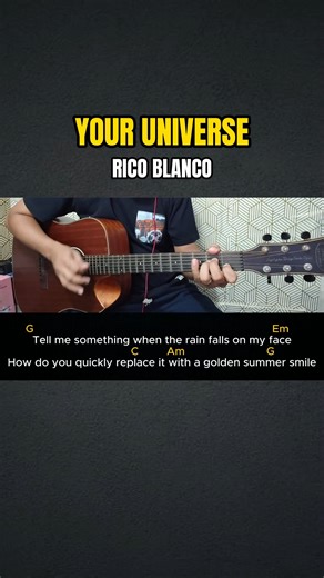 Your Universe - Rico Blanco | Easy Guitar Tutorial | Boss Biong