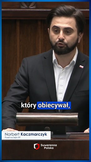 17K views · 394 reactions | Norbert Kaczmarczyk: Wychodzimy z inicjatywą obywatelską, aby od 1 lipca nie doszło do podwyżek cen energii. | Suwerenna Polska | Facebook