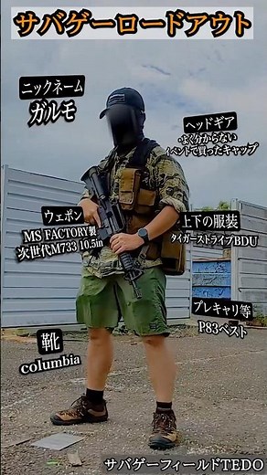 サバゲーロードアウト「ガルモさん」vol8 P83ベスト M733 タイガーストライプ #サバゲー装備