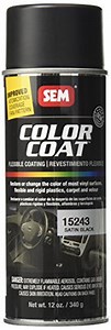 SEM Paints Color Coat Satin Black, Aerosol (15243)
