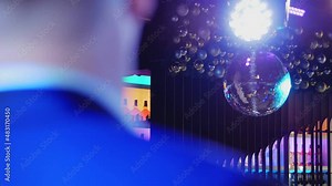 Violinist performing solo on stage, close up Stock Video