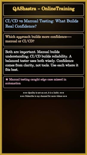 CI/CD vs Manual Testing: What Builds Real Confidence?