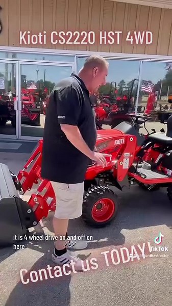 2023 KIOTI CS Series CS2220 HST 4WD w/Loader...The versatile Sub...