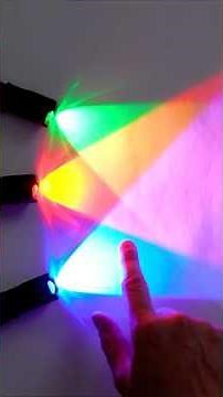 Mixing RBG to make White Light! #colors #optics #diy #physics #stem