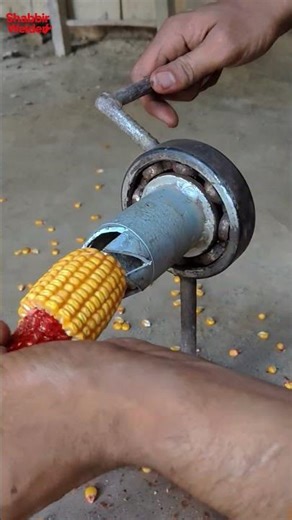 This Mini Corn Sheller Machine Is Crazy Fast 🤯🌽 | #shorts