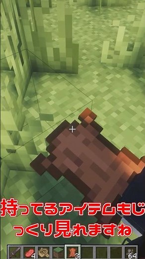 [Minecraft] MOD "First-person Model" that improves the first-person view? [MOD introduction] #sho...