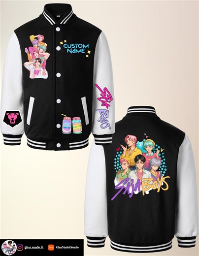 Saja Boys Custom Bomber Jacket – Anime Streetwear Varsity Coat, Personalized Name, Kids Adults - Etsy