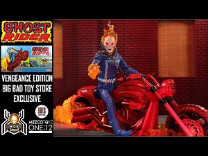 Mezco One:12 Collective Marvel GHOST RIDER Hellcycle Vengeance Edition BBTS Exclusive Figure Review