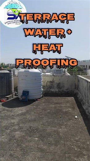 New Project Terrace Water+Heat Proofing at Raisen Road Bhopal #waterproofing #bhopal #construction