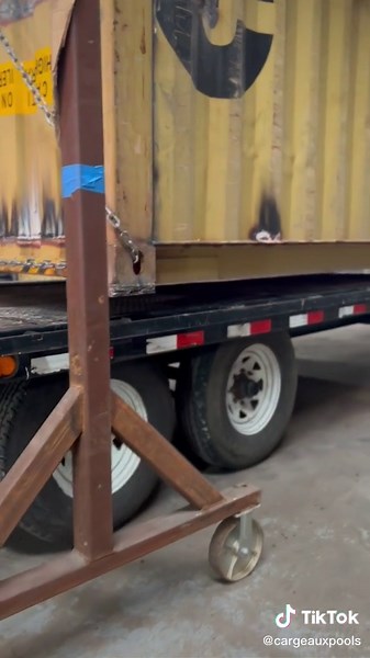 Transforming a Shipping Container into a Texas Swimming Pool