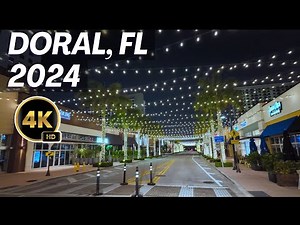 Downtown Doral Florida - 4k Driving Through