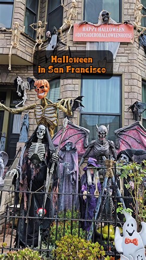 Some of the favorite Halloween houses in San Francisco 👻🎃🌉 These are the houses that are ready for Halloween every year!! 📍2229 Divisadero street 📍284 Divisidaero street 📍Presidio terrace (Some have beautiful pumpkin decor) 📍740 Castro Street 📍45 Upper Terrace 📍499 Upper Terrace 📍101 Upper Terrace 📍2458 16th St, Inner Parkside 📍Corona street, Urban drive loop, Second house 📍75 lunada way (Ingleside Terrace nearby also has some cool decor) Bonus (Pumpkin Decor) 📍Ghirardelli Square �