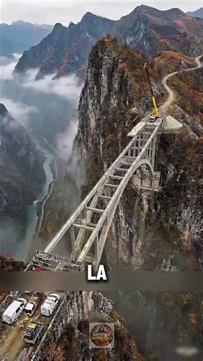 😱 How do they build a bridge over an abyss?