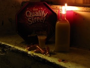 Toffee Vodka recipe made from leftover quality street