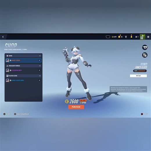 Overwatch: Fancy Fleece Juno Skin🐑