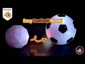 How to Model a Realistic Football in Blender | Full Tutorial