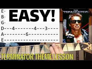 Terminator Theme - Guitar Lesson ( EASY! )