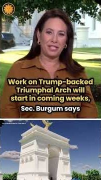 Trump admin plans to start excavations for massive triumphal arch soon #shorts