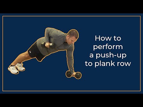 Two dumbbell to push-up row