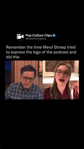 Underrated Ai Clips on Instagram: "Meryl Streep reminding everyone that even when she’s not acting… she’s still unintentionally hilarious 😂 During this interview, she tried to “explain” something using gestures and somehow turned it into pure comedic chaos. Even Stephen Colbert completely lost it. That’s what makes Meryl so special — she’s a literal acting icon, but she also has this warm, playful, slightly unhinged humor that no one expects. No script. No effort. Just natural, chaotic brillian