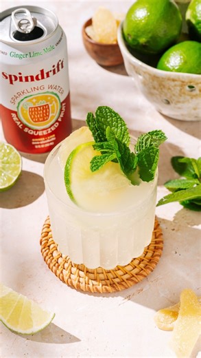 (ad) These Candied Ginger Lime Ice Cubes are topped with @drinkspindrift’s new Ginger Lime Mule Sparkling Water – a simple & refreshing pairing that puts real squeezed fruit and bold ginger-lime flavor front and center 🫚 Comment ‘RECIPE’ to have the details sent to your DMs and keep tagging #feedfeed for a chance to be featured. INGREDIENTS: Candied ginger Limes, thinly sliced @drinkspindrift Ginger Lime Mule Water RECIPE: Add lime slices and candied ginger to an ice cube tray. Fill the tray ¾