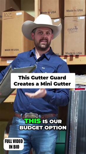 Alu-Rex's T-Rex Gutter Guard is a great budget gutter guard if you're looking for something simple and cheap. The only problem we have with it is that it creates a smaller gutter that collects quite a bit of debris, meaning it needs to be cleaned out more frequently. Check out the full video on our youtube channel! #gutter #gutterguards #gutterbusiness