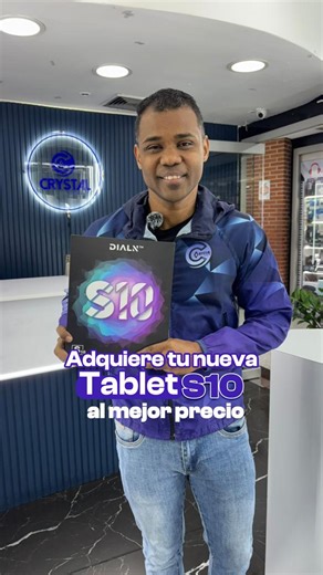 💎 #SeUnCrystal on Instagram: "Ya tenemos disponible en tienda la Tablet DIALN S10, el equilibrio perfecto entre elegancia y rendimiento. Con su carcasa metálica y conexión 4G, es ideal para trabajar o estudiar donde sea. 📲💼 ¿Qué la hace increíble? • 📺 Pantalla: 10" HD+ para ver todo con máxima claridad. • 🚀 Rendimiento: Procesador Octa-Core y Android 13. • 💾 Memoria: 64GB (expandible a 256GB) + 4GB RAM. • 🔋 Batería: 5000 mAh para que no te quedes a medias. • 🌐 Conectividad: 4G LTE (Movis