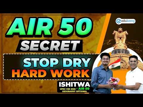 AIR 50 CSE 2025 I UPSC Topper I Ishwita I Geography Optional I Shabbir Sir