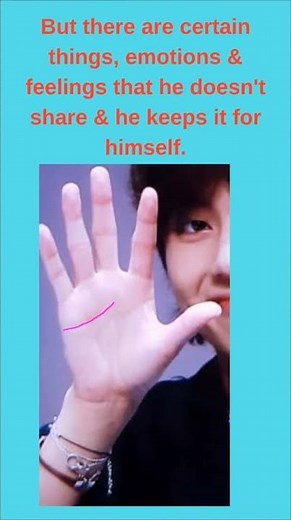 V BTS Palm Reading. V BTS Hand Analysis #shorts
