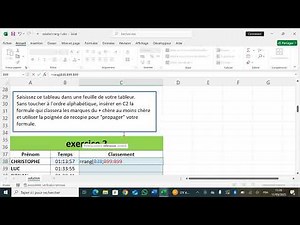 Episode 37 : Formule RANG - Comment calculer le rang et faire un classement sur Excel
