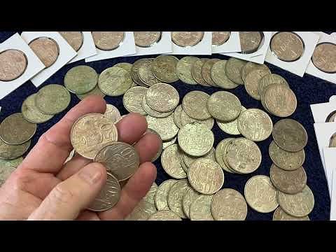 AUSSIE CONSTITUTIONAL SILVER: 1966 round 50 cent coins