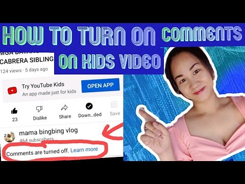 How to turn on, enable or allow comments on kids video using android phone and Youtube studio 2022
