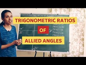 Trigonometric Ratios of Allied Angles | How to Find Trigonometric Ratios of Allied Angles ?