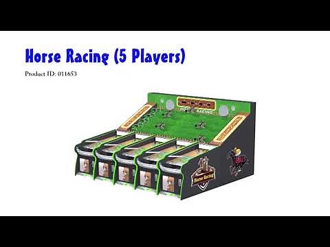 Multiplayer Horse Racing Arcade Game machine 5 Players