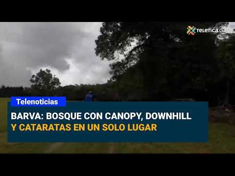 Barva: a forest with canopy tours, downhill mountain biking, and waterfalls all in one place