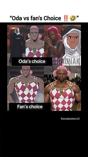 Oda vs fan's choice ...‼️🤣 #onepiece