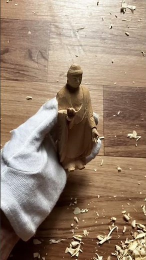 【仏像の彫り方】仏師が彫りあげる念持仏 #woodworking #woodcarving #woodsound
