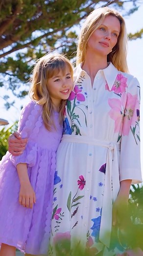 Our new Flower Press collection pairs perfectly with our childrenswear dresses for all your family events this summer ☀️ | Phase Eight
