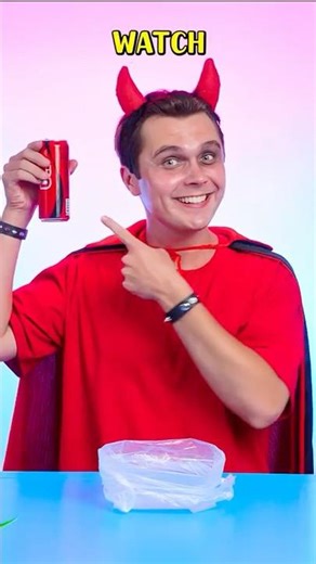 😂WOW! COLA with COLA ICE! GENIUS & FUN DRINK IDEA🥤❄️ #shorts #fun