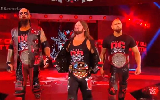 【WWE】夏日狂潮2019 OC俱乐部全员冠军出场
