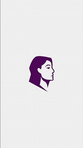Girl face minimalistic logo design #girlfacelogo #girllogo #logogirl #logo #adobe #illustrator