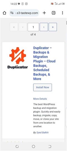 Duplicator WordPress plugin - backup, clone, move and migrate WordPress installation