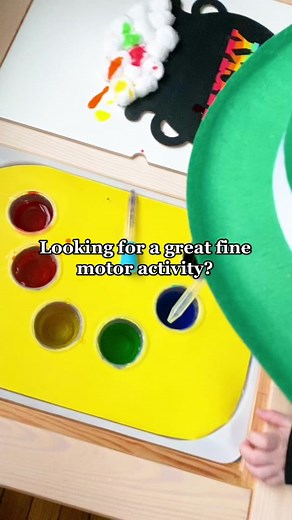 Fine Motor Activity: Cotton Ball Painting with Recycled Materials