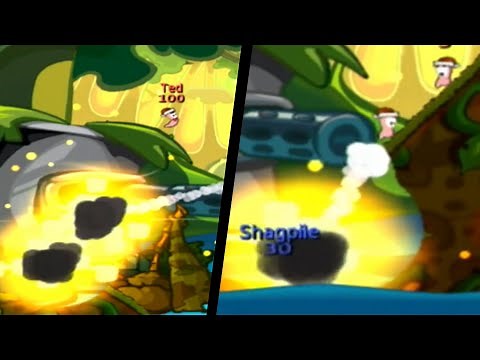 Worms: Battle Islands ... (Wii) Gameplay