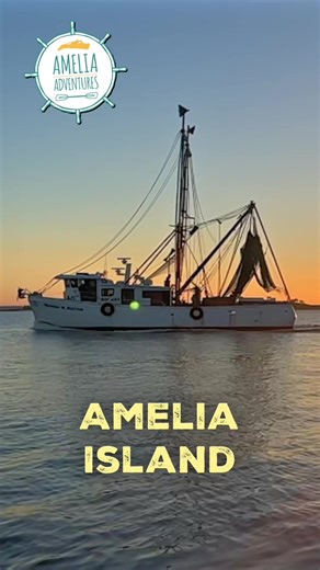 Experience Sunset Magic with Shrimp Boats on Amelia Island