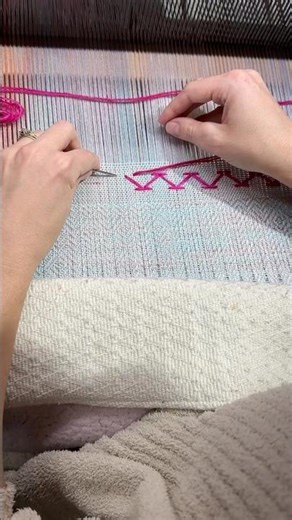 Perfect Chevron Zigzag in Minutes #embroidery #satisfying #tutorial