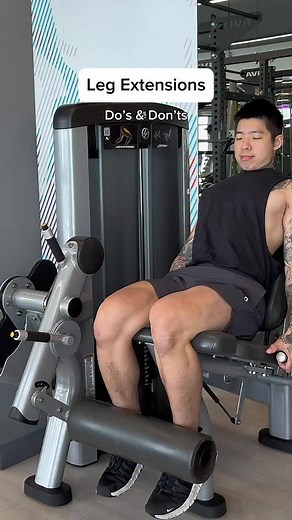2.4K views · 124 reactions | Leg extensions do’s & don'ts  What else would you add to the list? #erickohthetrainer #fitness #gym #workout #training #gymtips #exercisetips #legday | Eric Koh | Facebook