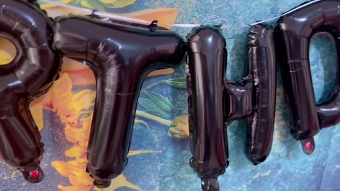 Giant 30th Birthday Balloon 30th Birthday Decorations 30 Balloon Number - 40 Inch Happy 30 Years Old Birthday Party Supplies for Women,Men (Black)