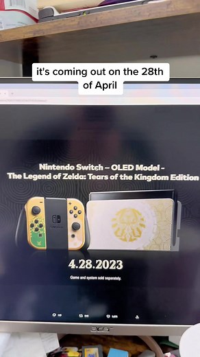 Zelda OLED model coming out for Zelda: Tears of the Kingdom. #gaming #nintendo #zelda #switch #oled