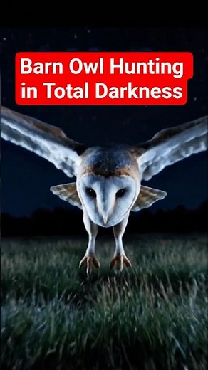 Barn Owl Hunting in Total Darkness
